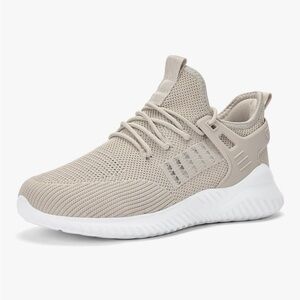 Women's Beige Knit Sneakers